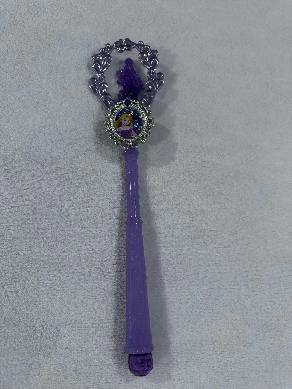 Disney Purple and Pink Rapunzel-Style Princess Costume with Wand and Shoes